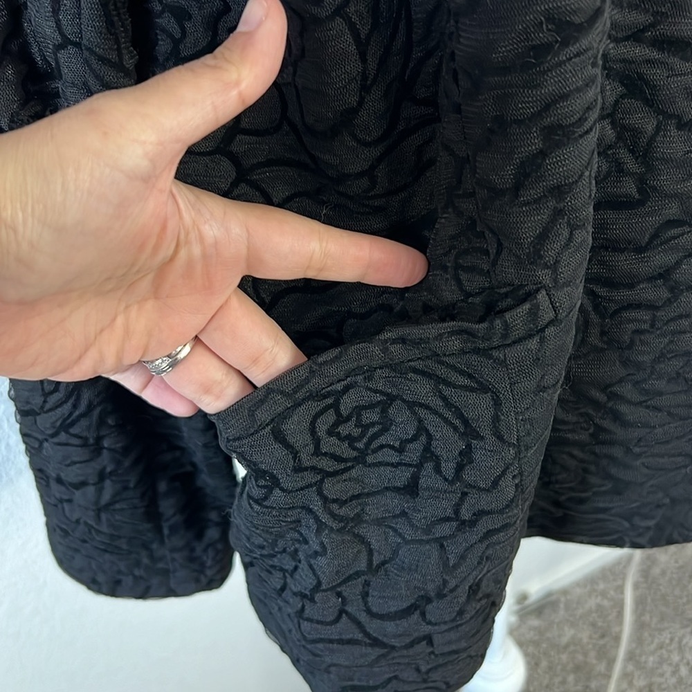 NWT Antthony Design Originals Black Floral Jacket - Picture 9 of 12